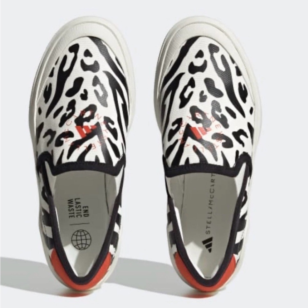 Adidas x Stella McCartney Animal Print Slip-Ons